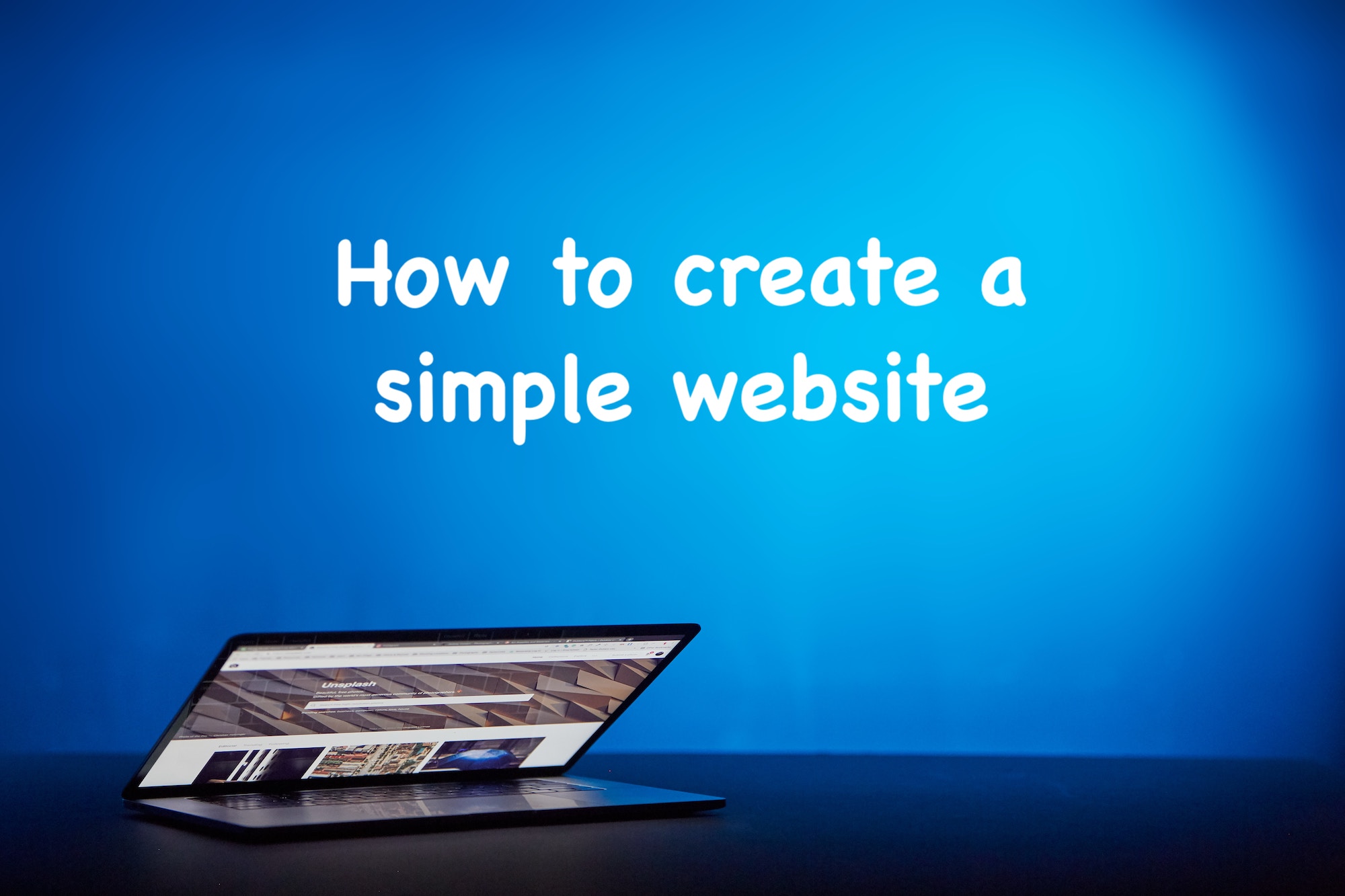 How to create and manage a simple website